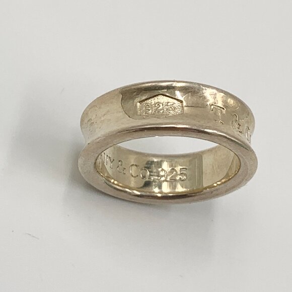 Authentic Tiffany & Co 925 Silver 1837 Medium Ring - Picture 5 of 12